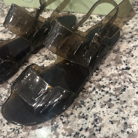 Off-White Transparent Black Sandals - Picture 4 of 17